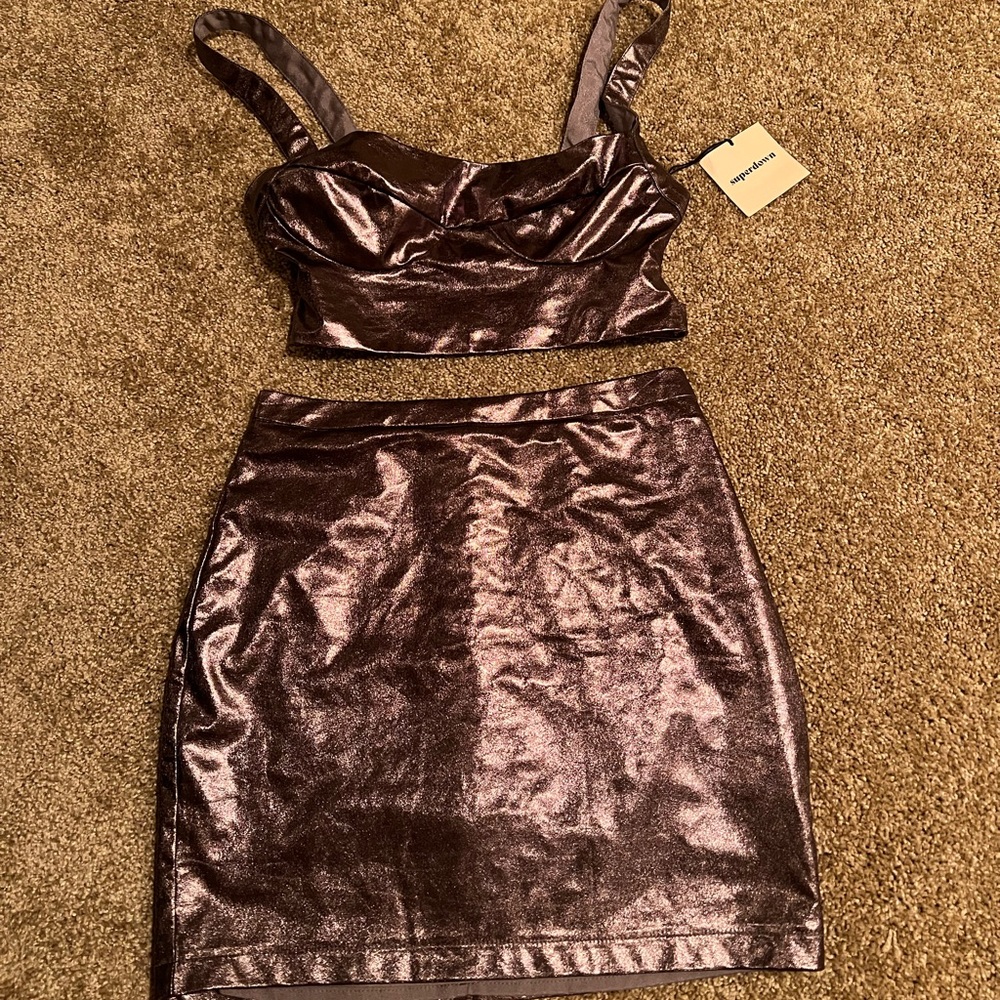 Revolve top skirt set with tags